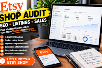 audit etsy shops seo products listings and sales for growth opportunities