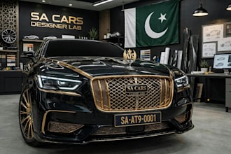 design luxury suv blueprint and car concept