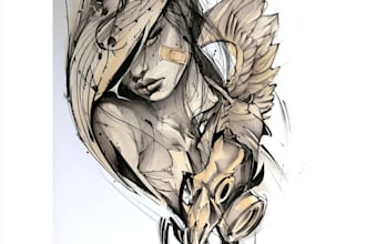 professionally draw your back tattoo design