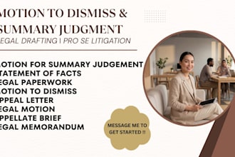 draft, edit, and review your motion for summary judgment