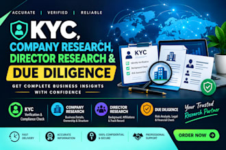 kyc, company research, director research and due diligence expert