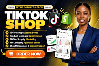 setup tik tok shop, tiktok shop product optimization, tiktok shopify marketing