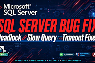 fix sql server slow query, stored procedure issuses and bugs