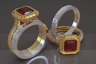 custom jewelry design jewelry cad design jewelry rendering 3d jewelry design cad
