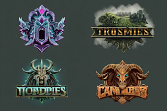 make original medieval, fantasy, rpg, mmorpg game logo title