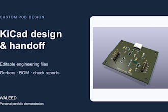 design custom pcb layouts and schematics in kicad