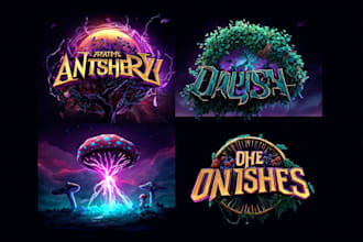 design unique medieval, fantasy, rpg, mmorpg game logo