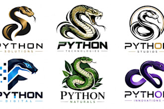 design a professional, snake, reptile, wildlife, nature, animal python logo