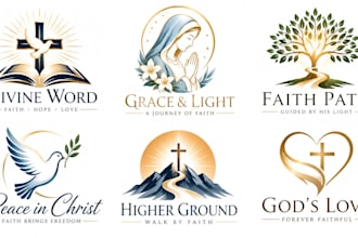 design a professional, religious, spiritual, divine, faith, christian god logo