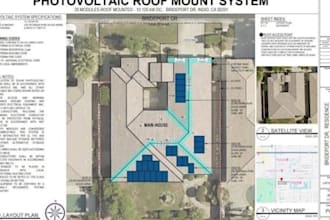 design california solar pv permit plans and electrical sld drawings