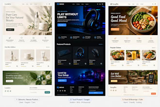 create stunning websites to showcase your products