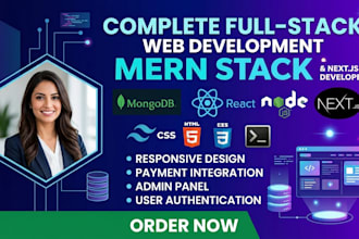 build full stack web application using mern stack and nextjs