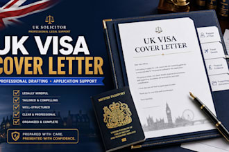 draft a professional UK visa cover letter for your application