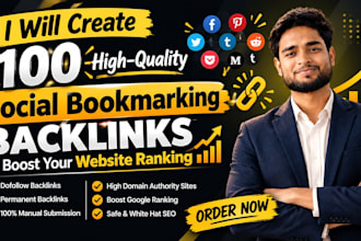 provide 100 powerful social bookmarking backlinks