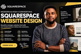 build squarespace website, redesign squarespace, squarespace website