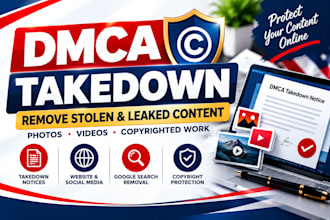 remove stolen and leaked copyrighted content with dmca takedowns