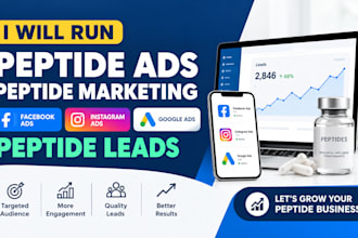 run peptide ads peptide marketing facebook ads google ads peptide leads