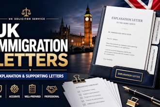write UK immigration explanation and supporting letters for you