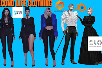 create custom second life clothing mesh for maitreya legacy reborn cloth rigging