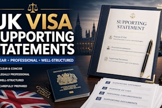 prepare clear supporting statements for your UK visa application