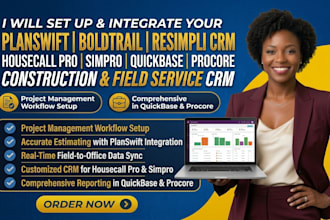 do planswift boldtrail resimpli crm housecall pro simpro quickbase procore crm