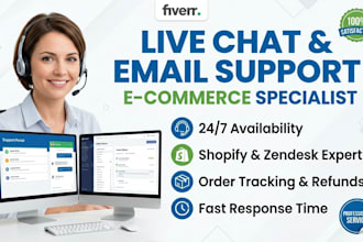 be your ecommerce live chat and email support specialist