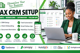 setup tax CRM and accounting automation taxdome canopy karbon financial cents