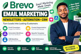 setup brevo email marketing newsletter campaign automation brevo crm workflow