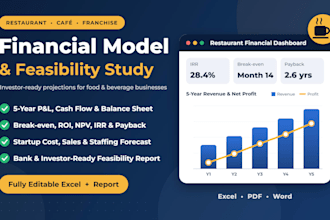do restaurant and franchise financial model and feasibility study