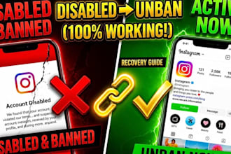 restore instagram page, ig profile unbanning issues