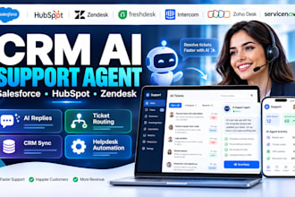 build zendesk ai support agent with salesforce hubspot freshdesk