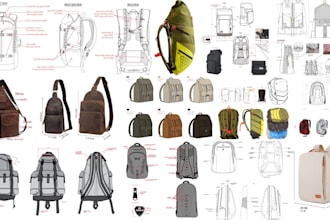 design fashion handbag, backpack, leather bags, luggage, wallets with tech pack