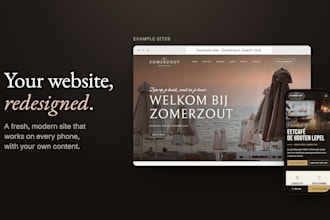 redesign your outdated website into a modern mobile friendly site
