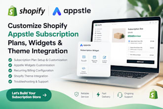 customize shopify appstle subscription plan, widgets and theme integration