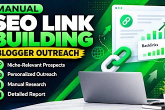 do manual SEO link building and blogger outreach