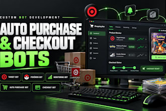 create target bot, auto purchase bot, pokemon bot, checkout bot, monitoring bo