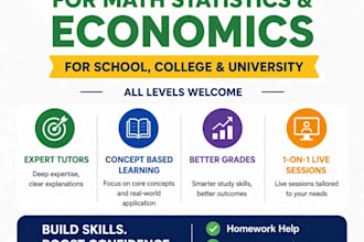 be your math  statistics and economics tutor