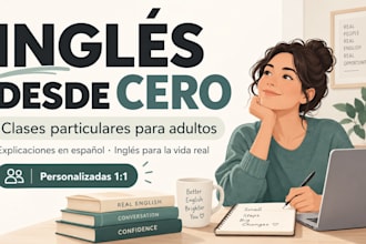 teach you english from scratch with personalized lessons