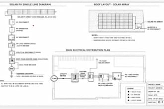 revise florida solar permit plans and prepare ahj resubmittal drawings
