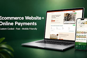 build a custom coded ecommerce website with whatsapp ordering