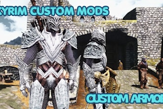 create custom skyrim armor, weapon models and 3d characters for your mod