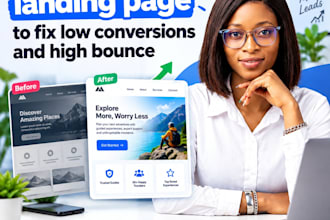 page redesign cro audit conversion rate landing page fix high converting