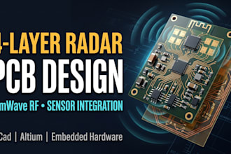design 4 layer rf pcb, rander sensor board, high speed embedded hardware