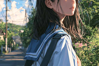 anime character an illustration and anime character