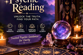 do a general psychic reading, love or career reading for you