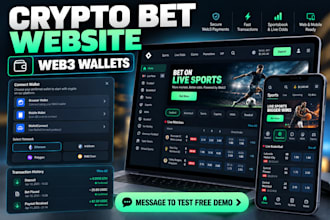 build crypto bet website, crypto bet app, sportsbook, p2e game with web3 wallets