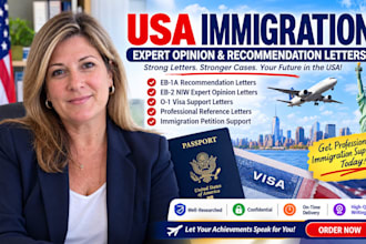 write recommendation letter and expert opinion for eb2 niw eb1a o1 visa