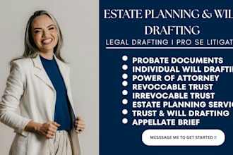 draft your revocable living trust and estate planning documents