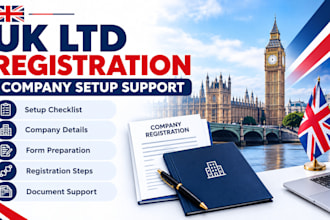 assist with UK ltd company registration preparation