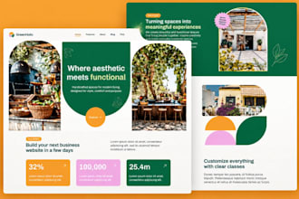 create webflow landing page saas website design